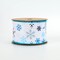 LaRibbons 2 1/2" Wired Ribbon | "Glitter Snowflake" White/Blue | 10 Yard Roll